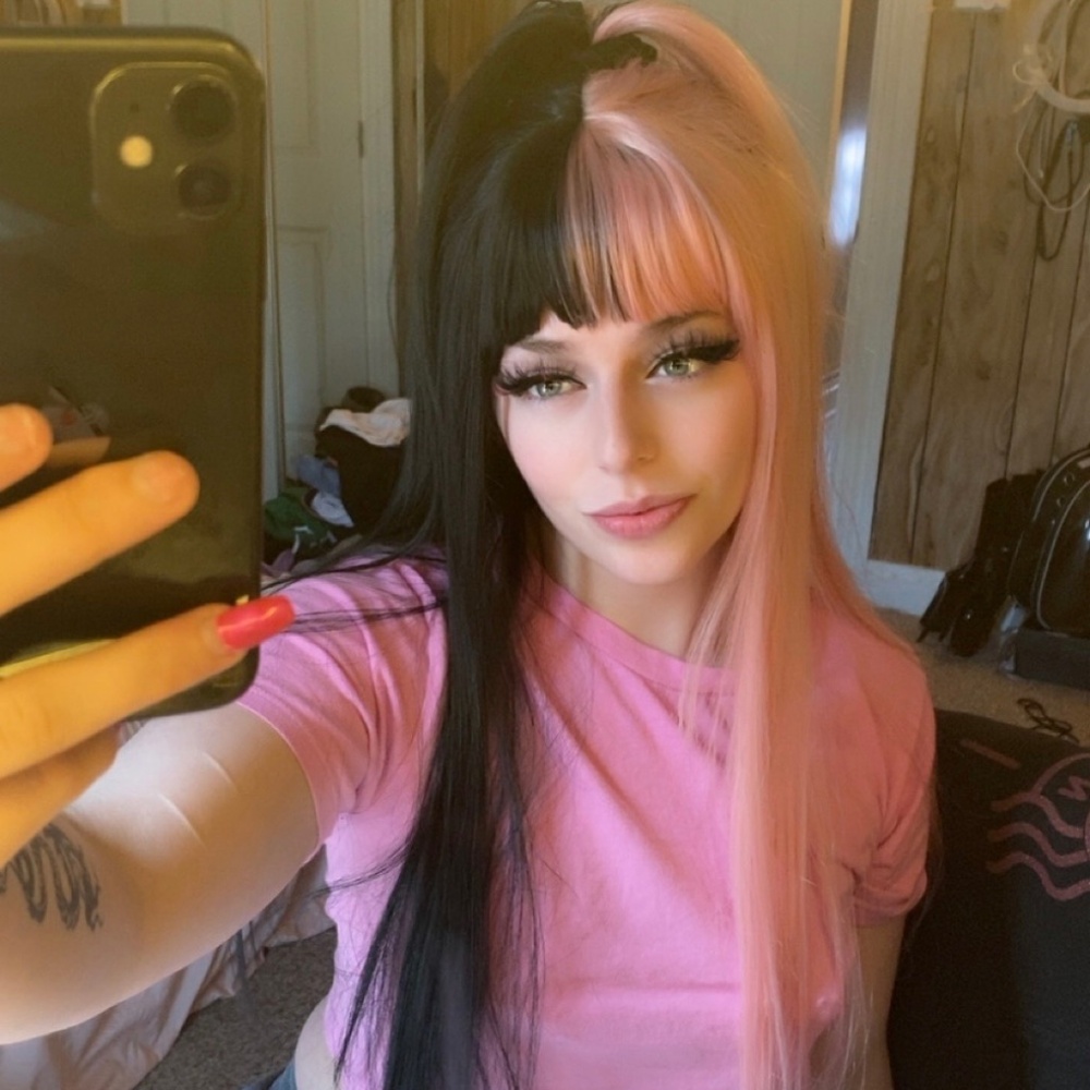 SPLIT DYE SYNTHETIC WIG